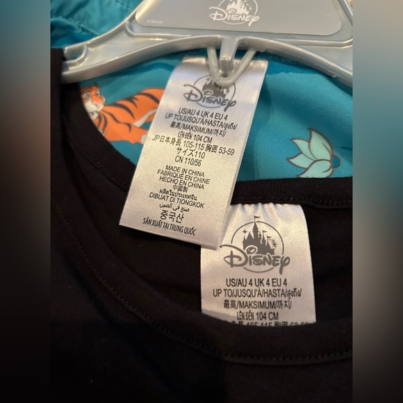 Disney Aladdin Jasmine 2pc Top & Button-down shirt matching set Girls 4 NWT - Picture 7 of 11